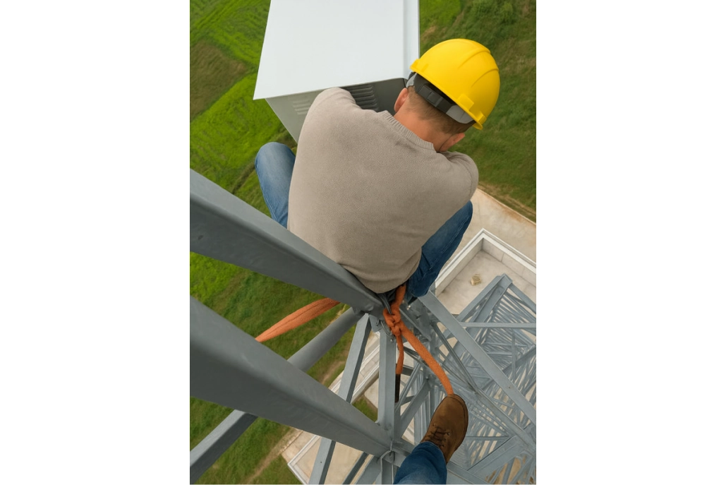 مراقبة أمن برج الاتصالات في ألمانيا